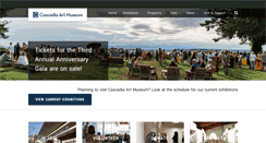 Desktop Screenshot of cascadiaartmuseum.org